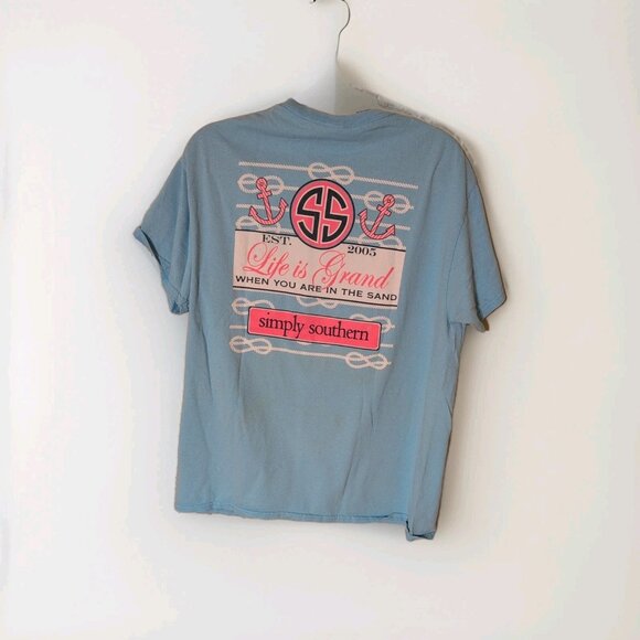 Light Blue “Simply Southern” T-shirt Size Large - Picture 2 of 4